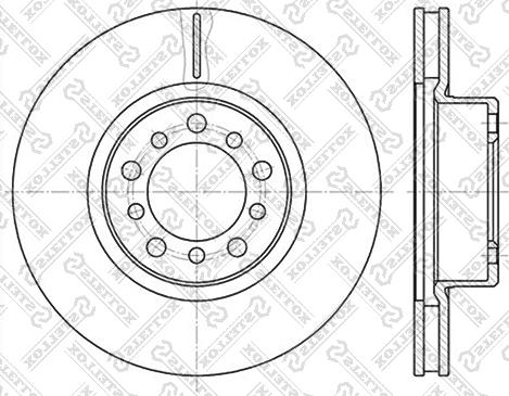 Stellox 6020-3324V-SX - Гальмівний диск avtolavka.club