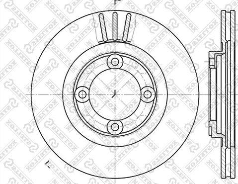 Stellox 6020-3219V-SX - Гальмівний диск avtolavka.club