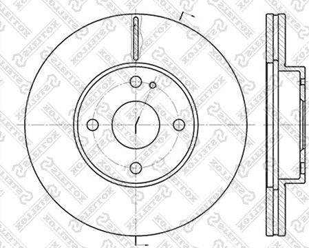 Stellox 6020-3230V-SX - Гальмівний диск avtolavka.club