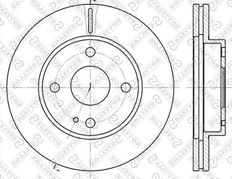 Stellox 6020-3232V-SX - Гальмівний диск avtolavka.club