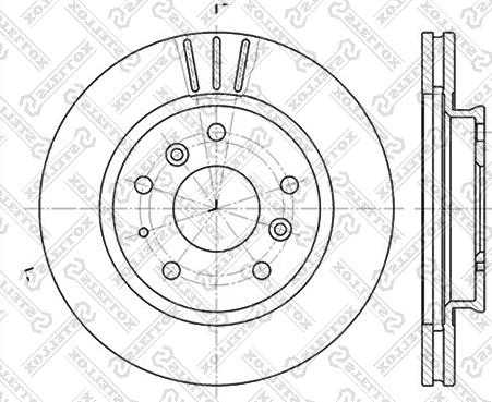 Stellox 6020-3220V-SX - Гальмівний диск avtolavka.club