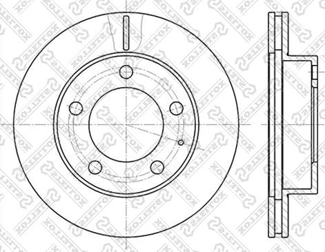 Stellox 6020-3227V-SX - Гальмівний диск avtolavka.club