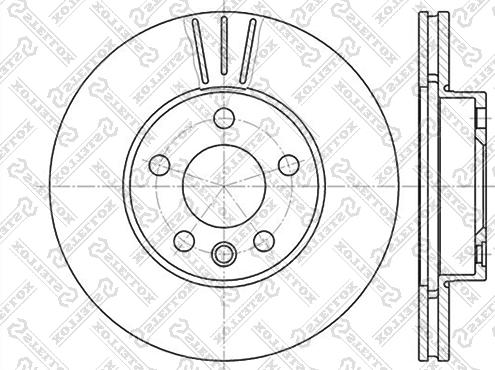 Stellox 6020-2545V-SX - Гальмівний диск avtolavka.club