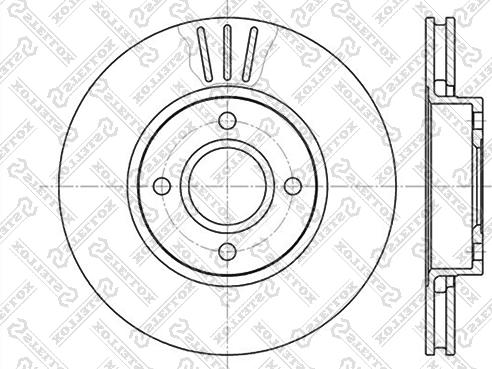 Stellox 6020-2542V-SX - Гальмівний диск avtolavka.club