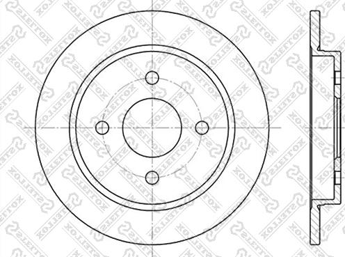 Stellox 6020-2536-SX - Гальмівний диск avtolavka.club