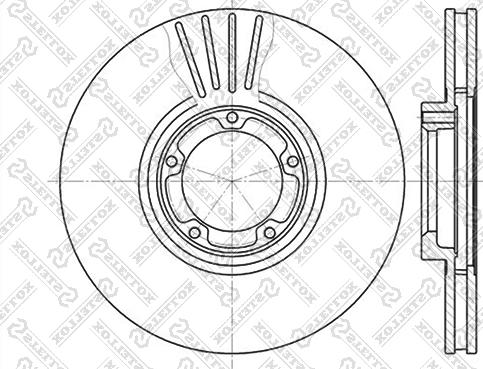 Stellox 6020-2532V-SX - Гальмівний диск avtolavka.club