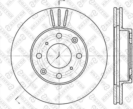 Stellox 6020-2615V-SX - Гальмівний диск avtolavka.club