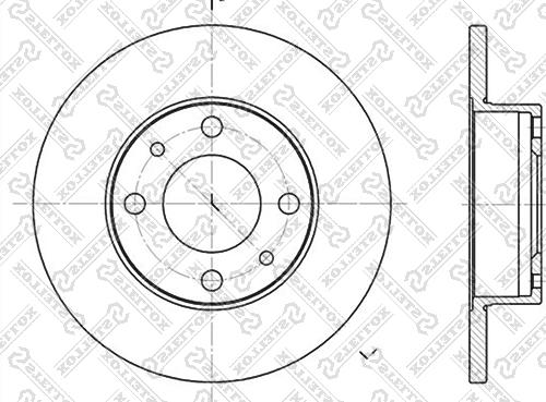 Stellox 6020-2302-SX - Гальмівний диск avtolavka.club