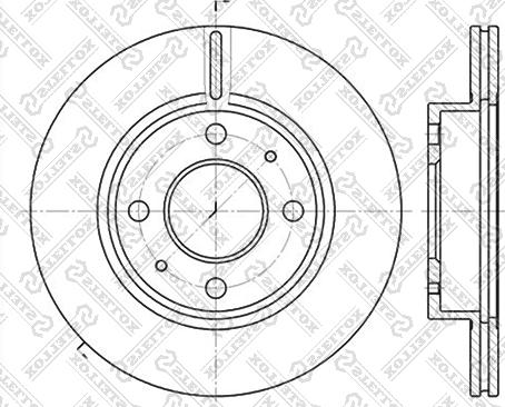 Stellox 6020-2232V-SX - Гальмівний диск avtolavka.club