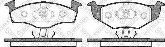 Stellox 620 020B-SX - Гальмівні колодки, дискові гальма avtolavka.club