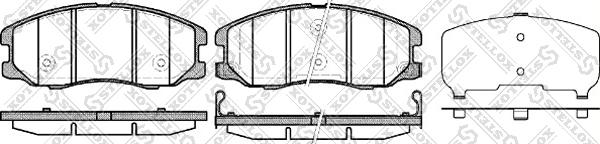 Stellox 001 094B-SX - Гальмівні колодки, дискові гальма avtolavka.club