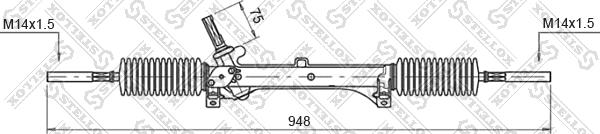 Stellox 00-35005-SX - Рульовий механізм, рейка avtolavka.club