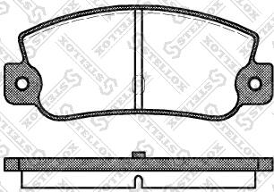 BENDIX 571309X - Гальмівні колодки, дискові гальма avtolavka.club