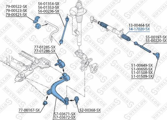 Stellox 14-17020-SX - Пильник, рульове управління avtolavka.club