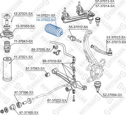 Stellox 14-37022-SX - Пильник, рульове управління avtolavka.club