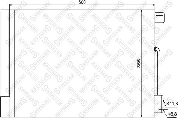 Stellox 10-45416-SX - Конденсатор, кондиціонер avtolavka.club