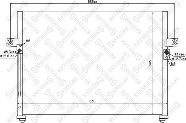 Stellox 10-45437-SX - Конденсатор, кондиціонер avtolavka.club