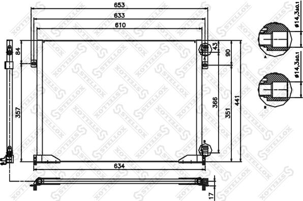 Stellox 10-45479-SX - Конденсатор, кондиціонер avtolavka.club