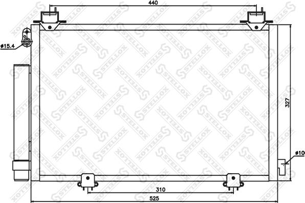 Stellox 10-45597-SX - Конденсатор, кондиціонер avtolavka.club