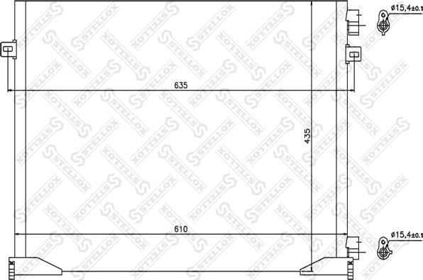 Stellox 10-45635-SX - Конденсатор, кондиціонер avtolavka.club