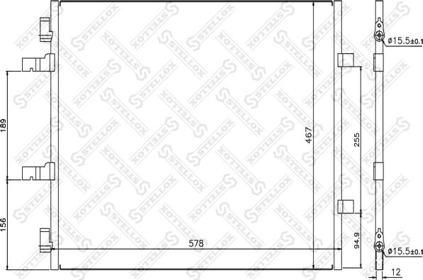 Stellox 10-45631-SX - Конденсатор, кондиціонер avtolavka.club