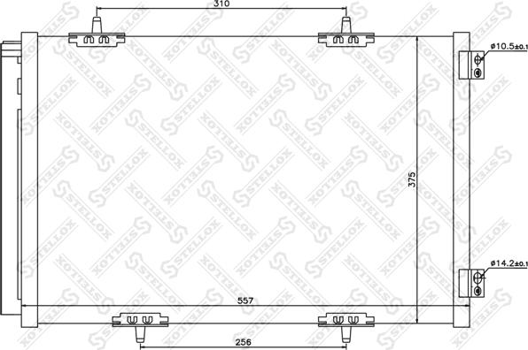 Stellox 10-45632-SX - Конденсатор, кондиціонер avtolavka.club