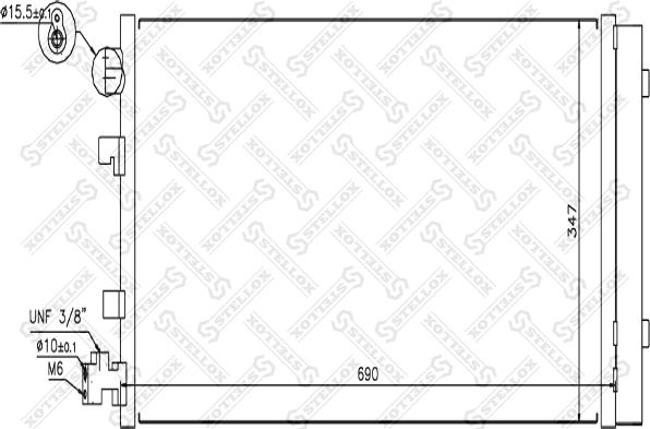 Stellox 10-45673-SX - Конденсатор, кондиціонер avtolavka.club