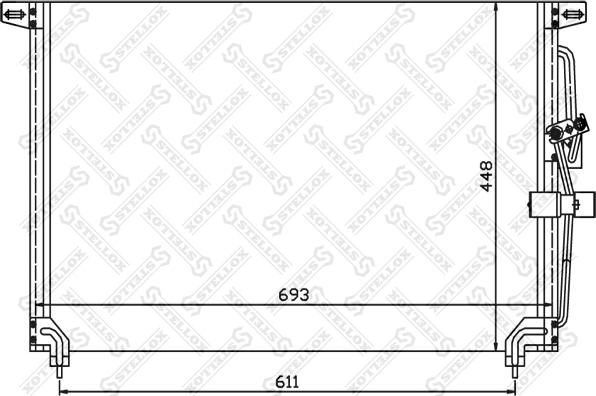 Stellox 10-45048-SX - Конденсатор, кондиціонер avtolavka.club