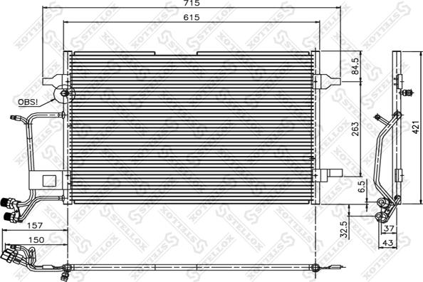 Stellox 10-45006-SX - Конденсатор, кондиціонер avtolavka.club