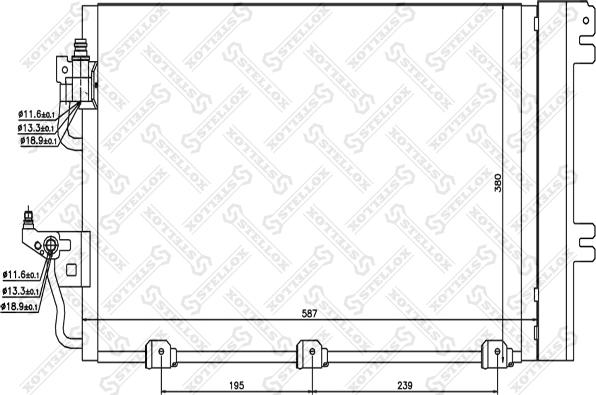 Stellox 10-45003-SX - Конденсатор, кондиціонер avtolavka.club