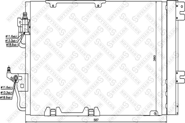 Stellox 10-45019-SX - Конденсатор, кондиціонер avtolavka.club