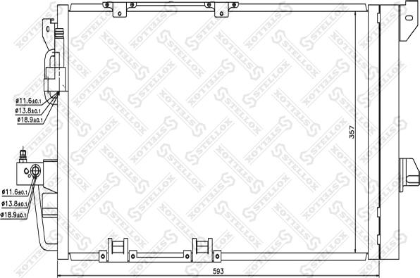 Stellox 10-45035-SX - Конденсатор, кондиціонер avtolavka.club