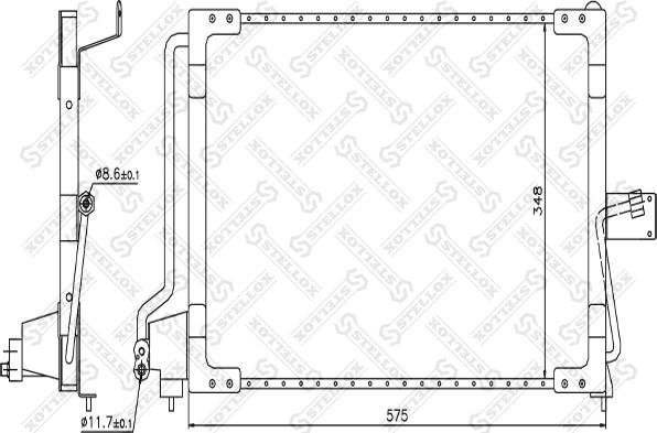 Stellox 10-45140-SX - Конденсатор, кондиціонер avtolavka.club