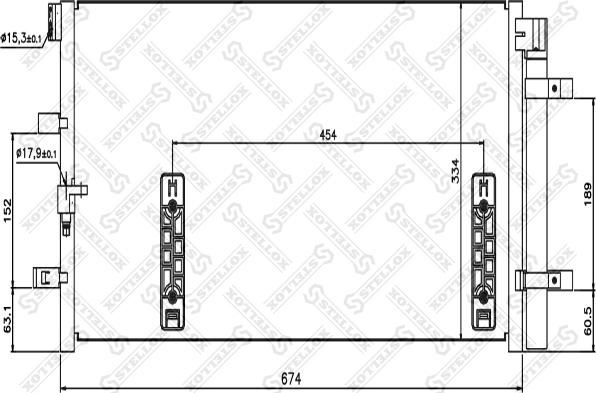 Stellox 10-45181-SX - Конденсатор, кондиціонер avtolavka.club