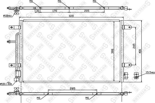 Stellox 10-45179-SX - Конденсатор, кондиціонер avtolavka.club