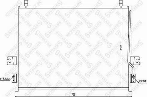 Stellox 10-45341-SX - Конденсатор, кондиціонер avtolavka.club