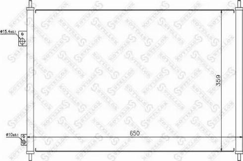 Stellox 10-45352-SX - Конденсатор, кондиціонер avtolavka.club