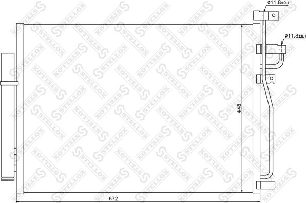 Stellox 10-45380-SX - Конденсатор, кондиціонер avtolavka.club