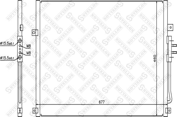 Stellox 10-45377-SX - Конденсатор, кондиціонер avtolavka.club