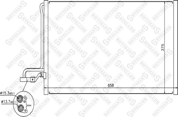 Stellox 10-45713-SX - Конденсатор, кондиціонер avtolavka.club
