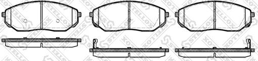 Stellox 1052 002B-SX - Гальмівні колодки, дискові гальма avtolavka.club