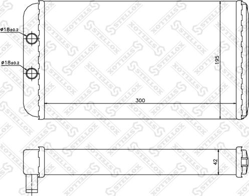 Stellox 10-35098-SX - Теплообмінник, опалення салону avtolavka.club