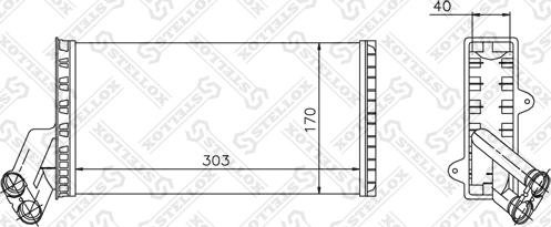 Stellox 10-35004-SX - Теплообмінник, опалення салону avtolavka.club