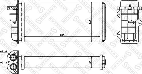 Stellox 10-35008-SX - Теплообмінник, опалення салону avtolavka.club