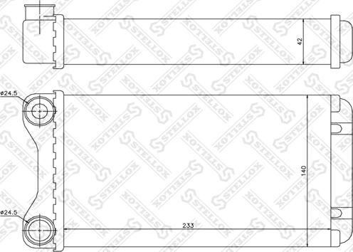 Stellox 10-35102-SX - Теплообмінник, опалення салону avtolavka.club