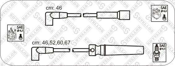 Stellox 10-30043-SX - Комплект проводів запалювання avtolavka.club