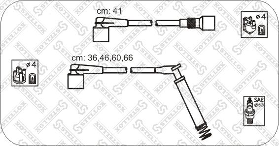 Stellox 10-38450-SX - Комплект проводів запалювання avtolavka.club