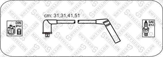 Stellox 10-38403-SX - Комплект проводів запалювання avtolavka.club