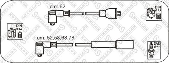 Stellox 10-38487-SX - Комплект проводів запалювання avtolavka.club