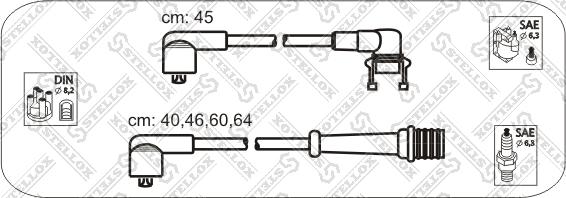 Stellox 10-38163-SX - Комплект проводів запалювання avtolavka.club